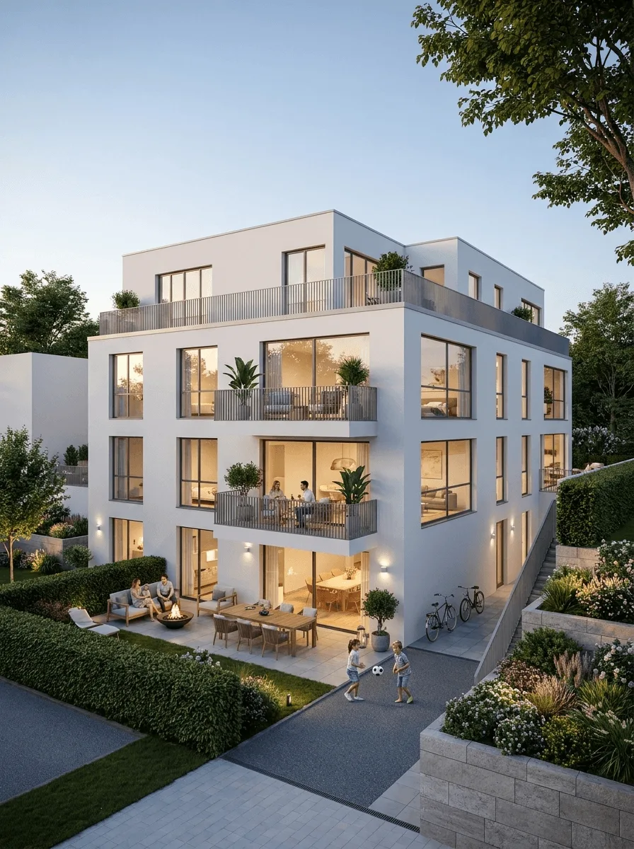 Moderner Neubau mit Terrasse & Tiefgarage in Köln